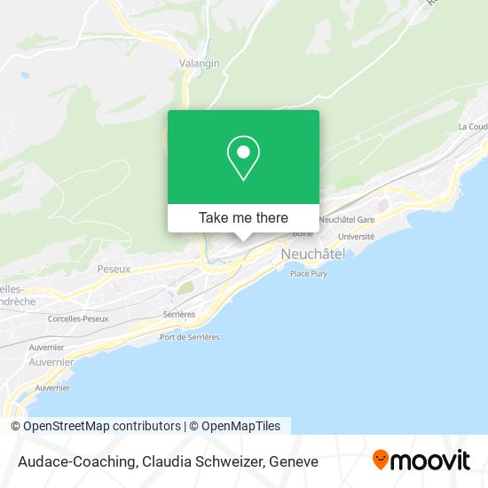 Audace-Coaching, Claudia Schweizer map