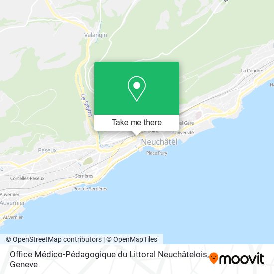 Office Médico-Pédagogique du Littoral Neuchâtelois map