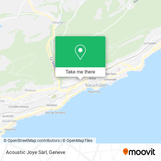 Acoustic Joye Sàrl map