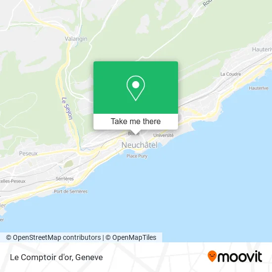 Le Comptoir d'or map