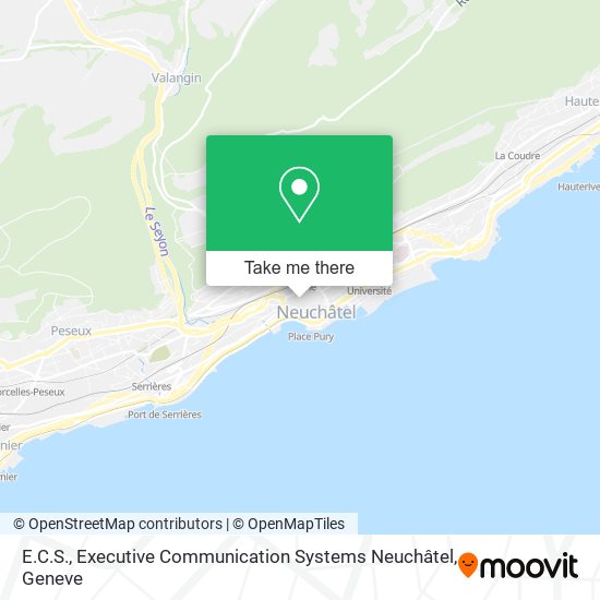E.C.S., Executive Communication Systems Neuchâtel map