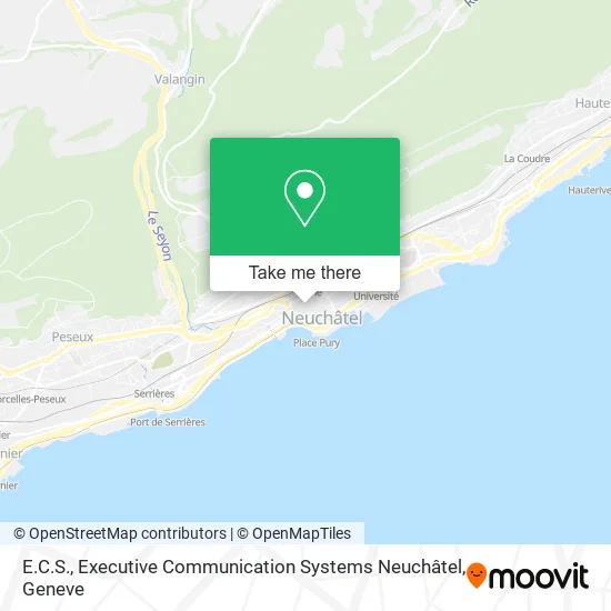 E.C.S., Executive Communication Systems Neuchâtel map