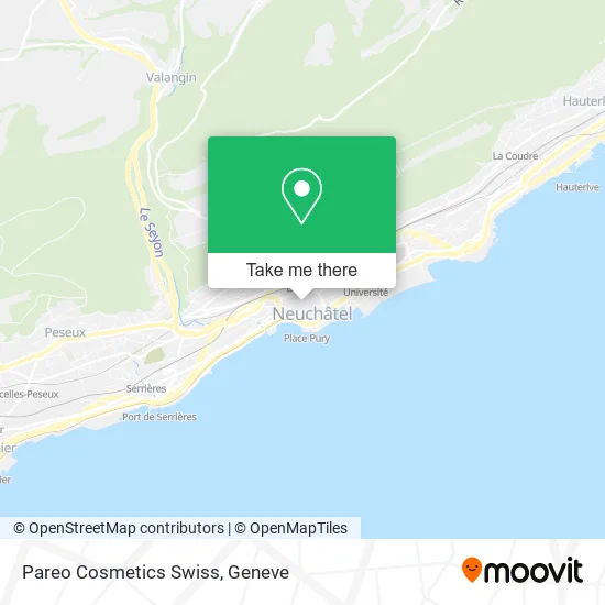 Pareo Cosmetics Swiss map