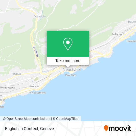 English in Context map