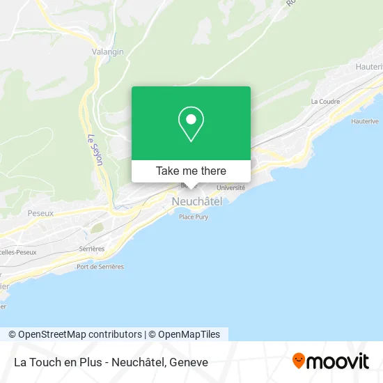 La Touch en Plus - Neuchâtel map