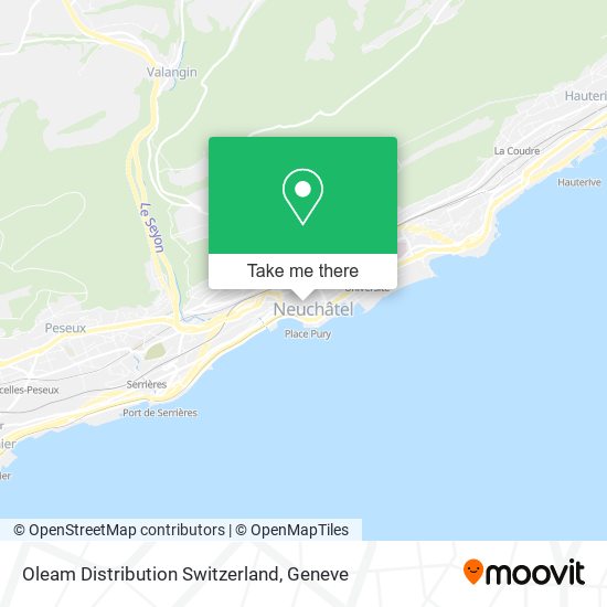 Oleam Distribution Switzerland map