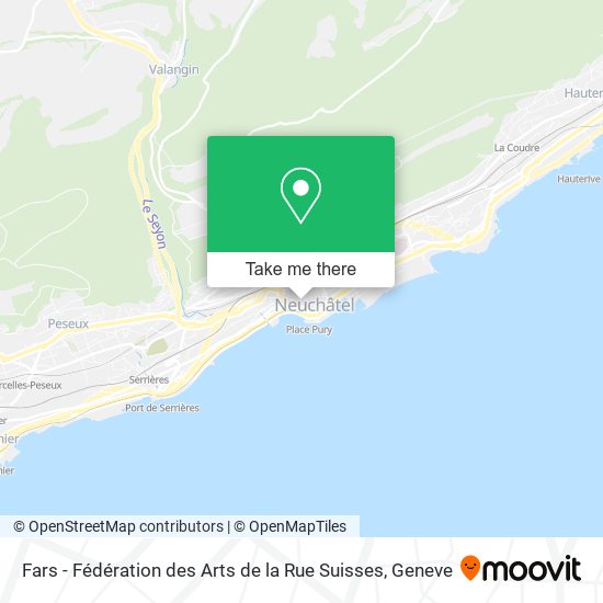 Fars - Fédération des Arts de la Rue Suisses map