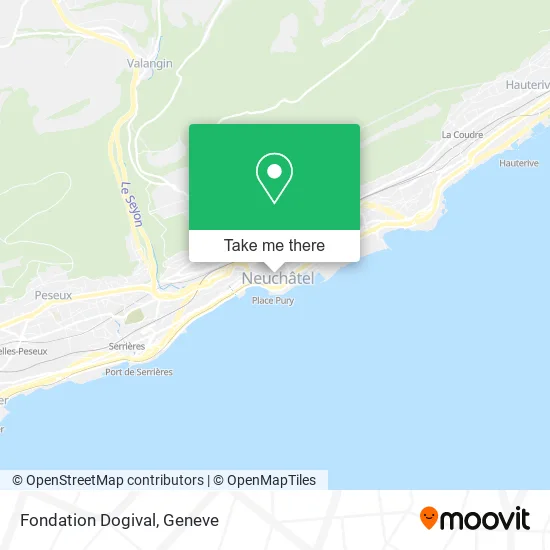 Fondation Dogival map