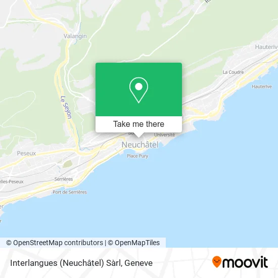 Interlangues (Neuchâtel) Sàrl map