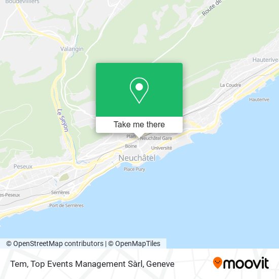 Tem, Top Events Management Sàrl map