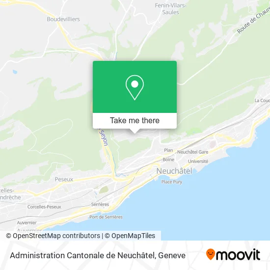 Administration Cantonale de Neuchâtel map