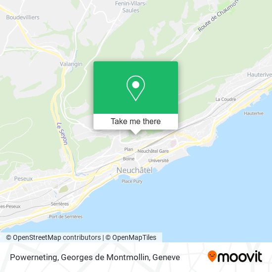 Powerneting, Georges de Montmollin map