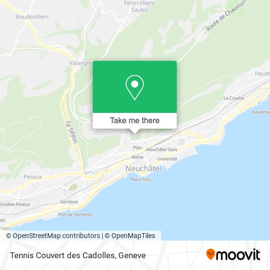 Tennis Couvert des Cadolles map