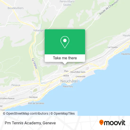 Pm Tennis Academy map