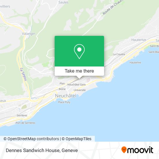 Dennes Sandwich House map