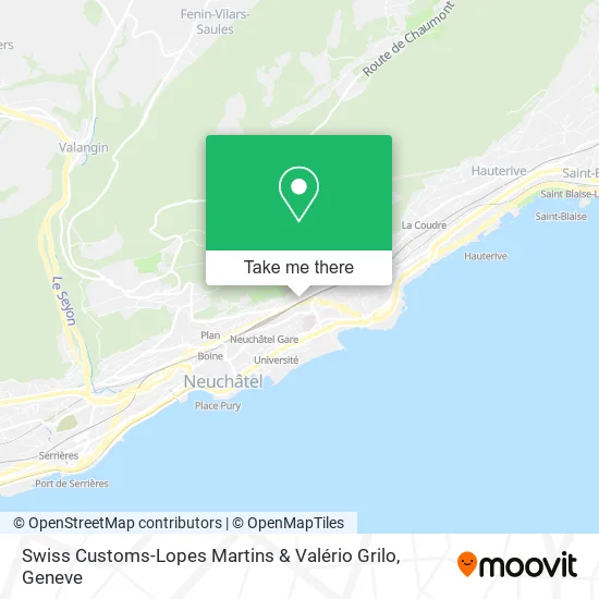 Swiss Customs-Lopes Martins & Valério Grilo map
