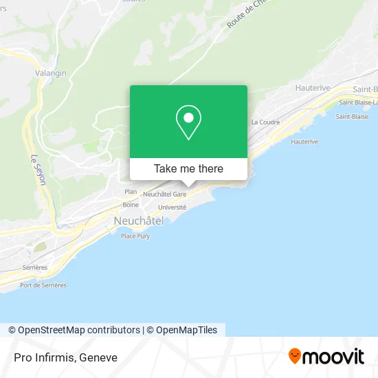Pro Infirmis map