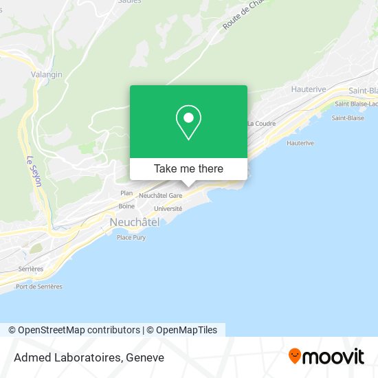 Admed Laboratoires map