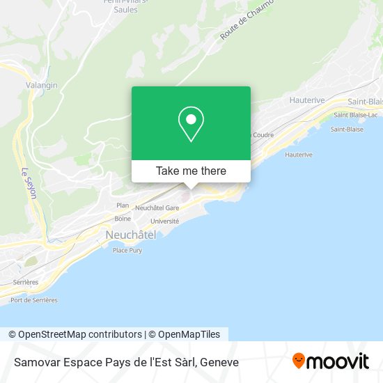 Samovar Espace Pays de l'Est Sàrl map
