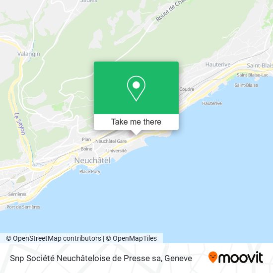 Snp Société Neuchâteloise de Presse sa map