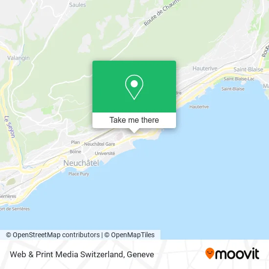 Web & Print Media Switzerland map
