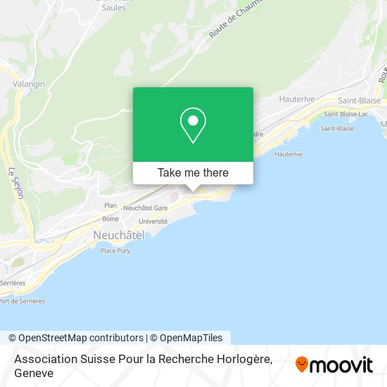 Association Suisse Pour la Recherche Horlogère plan