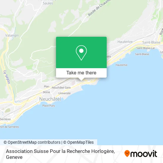 Association Suisse Pour la Recherche Horlogère map