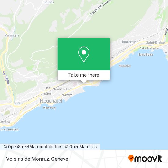 Voisins de Monruz map