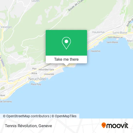 Tennis Révolution map