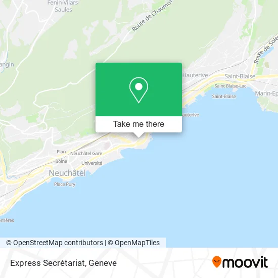 Express Secrétariat map