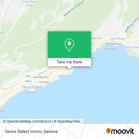 Swiss Select Immo map