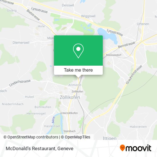 McDonald's Restaurant map