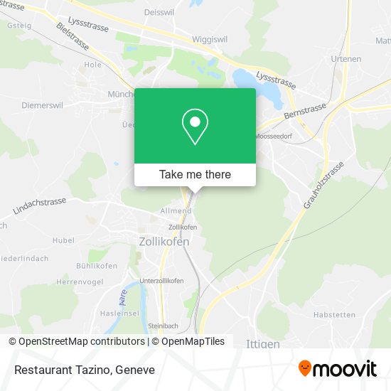 Restaurant Tazino map