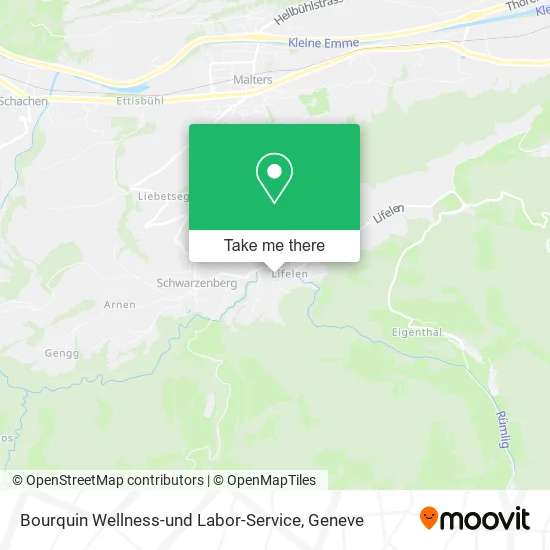 Bourquin Wellness-und Labor-Service map