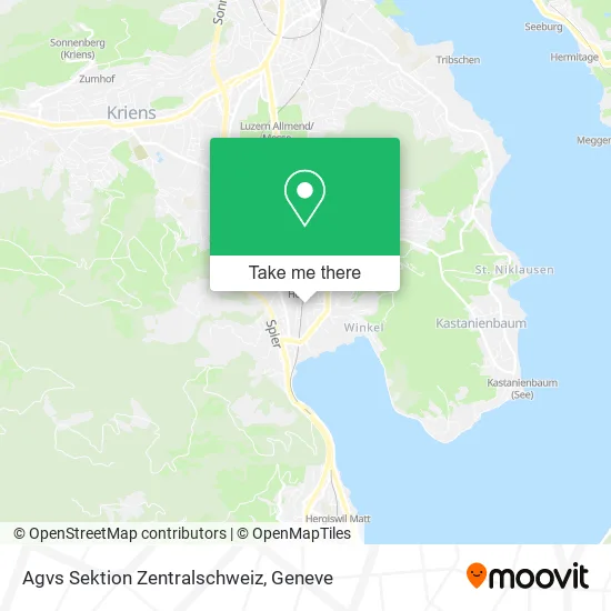 Agvs Sektion Zentralschweiz map