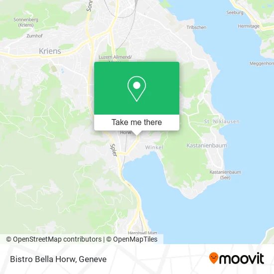 Bistro Bella Horw map