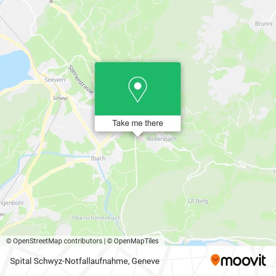 Spital Schwyz-Notfallaufnahme map