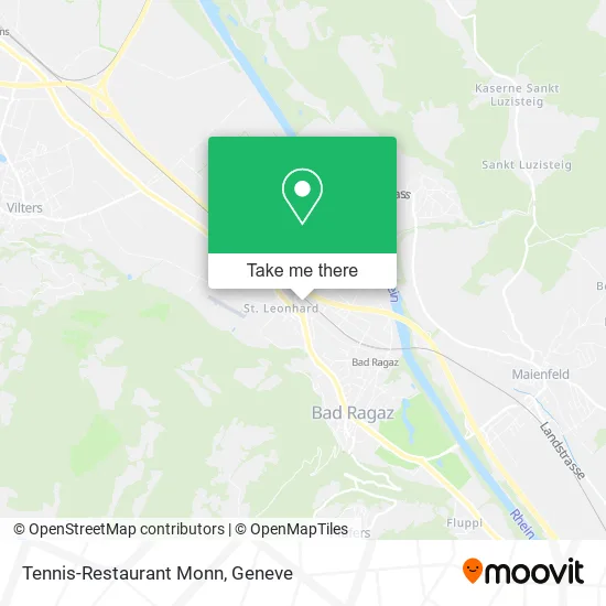 Tennis-Restaurant Monn map