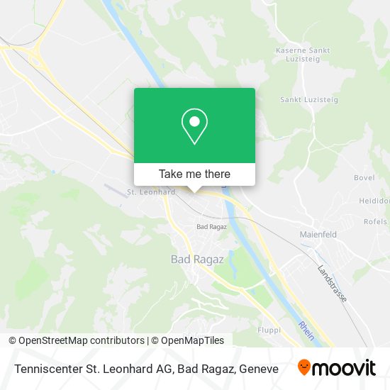 Tenniscenter St. Leonhard AG, Bad Ragaz map
