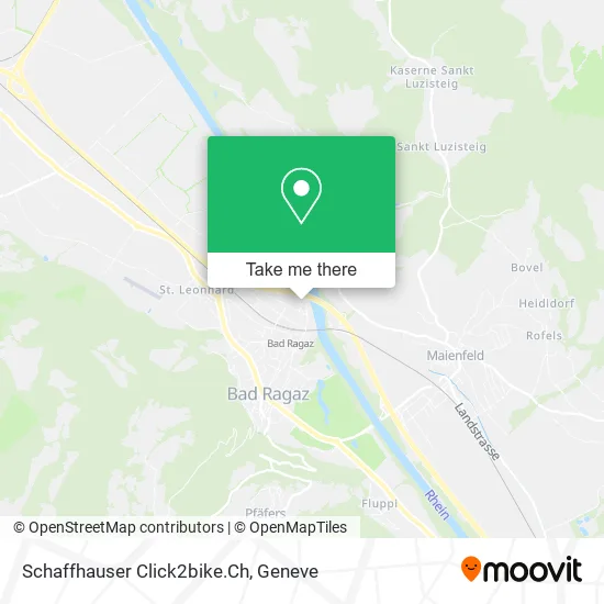 Schaffhauser Click2bike.Ch map
