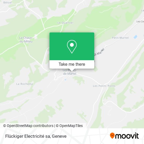 Flückiger Electricité sa map