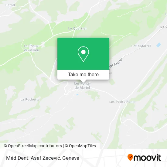 Méd.Dent. Asaf Zecevic map