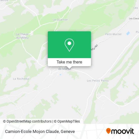 Camion-Ecole Mojon Claude map