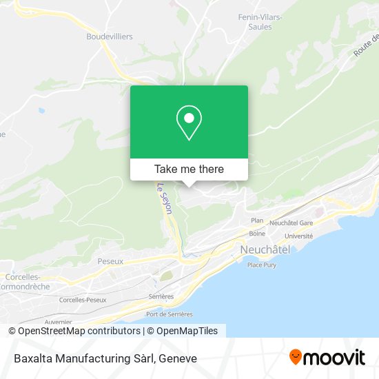 Baxalta Manufacturing Sàrl map