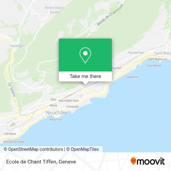 Ecole de Chant Tiffen map