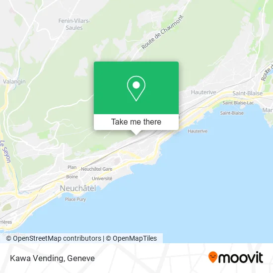 Kawa Vending map