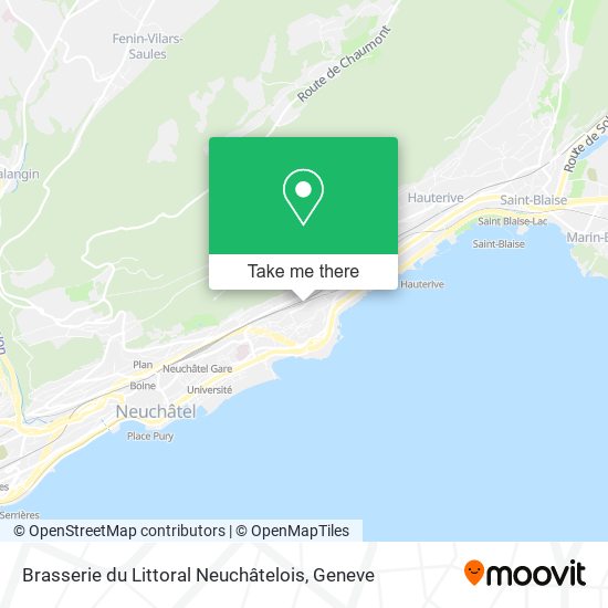 Brasserie du Littoral Neuchâtelois map