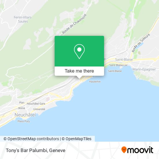 Tony's Bar Palumbi map