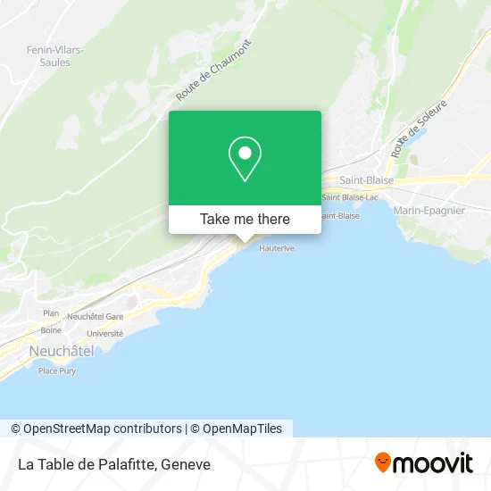 La Table de Palafitte map