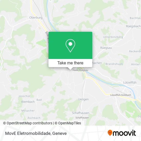 MovE Eletromobilidade map
